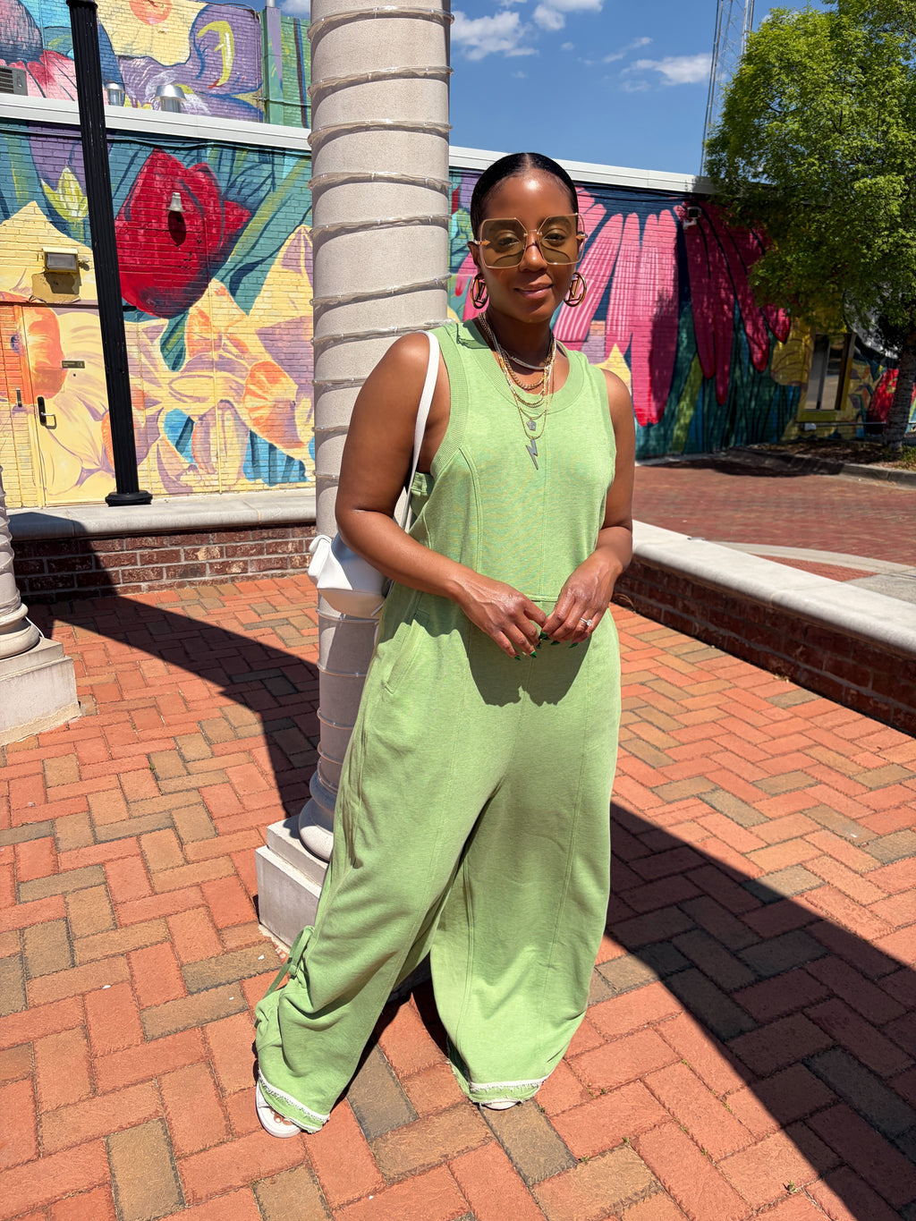 Cucumber melon adjustable romper - The Vault by Sacha
