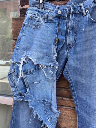 Custom Denim Two Tone Cuff - The Vault by Sacha