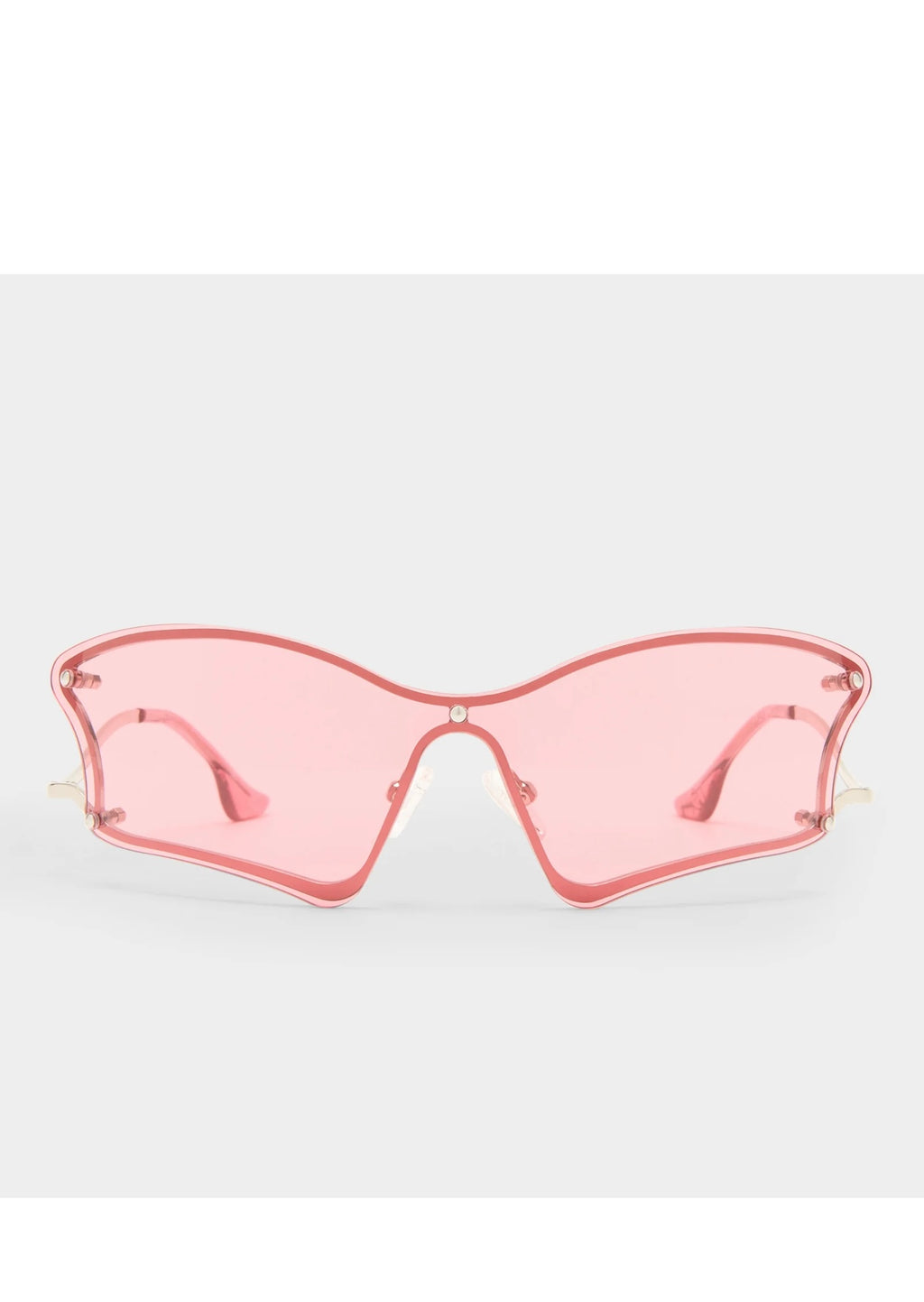 Le Specs Nymph Silver Wrap Sunglasses - The Vault by Sacha