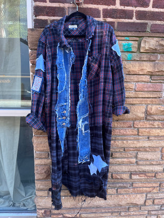 Custom 40 Patchwork Plaid Duster - The Vault by Sacha