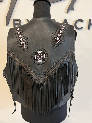Rose Chains + Fringe Vest - The Vault by Sacha