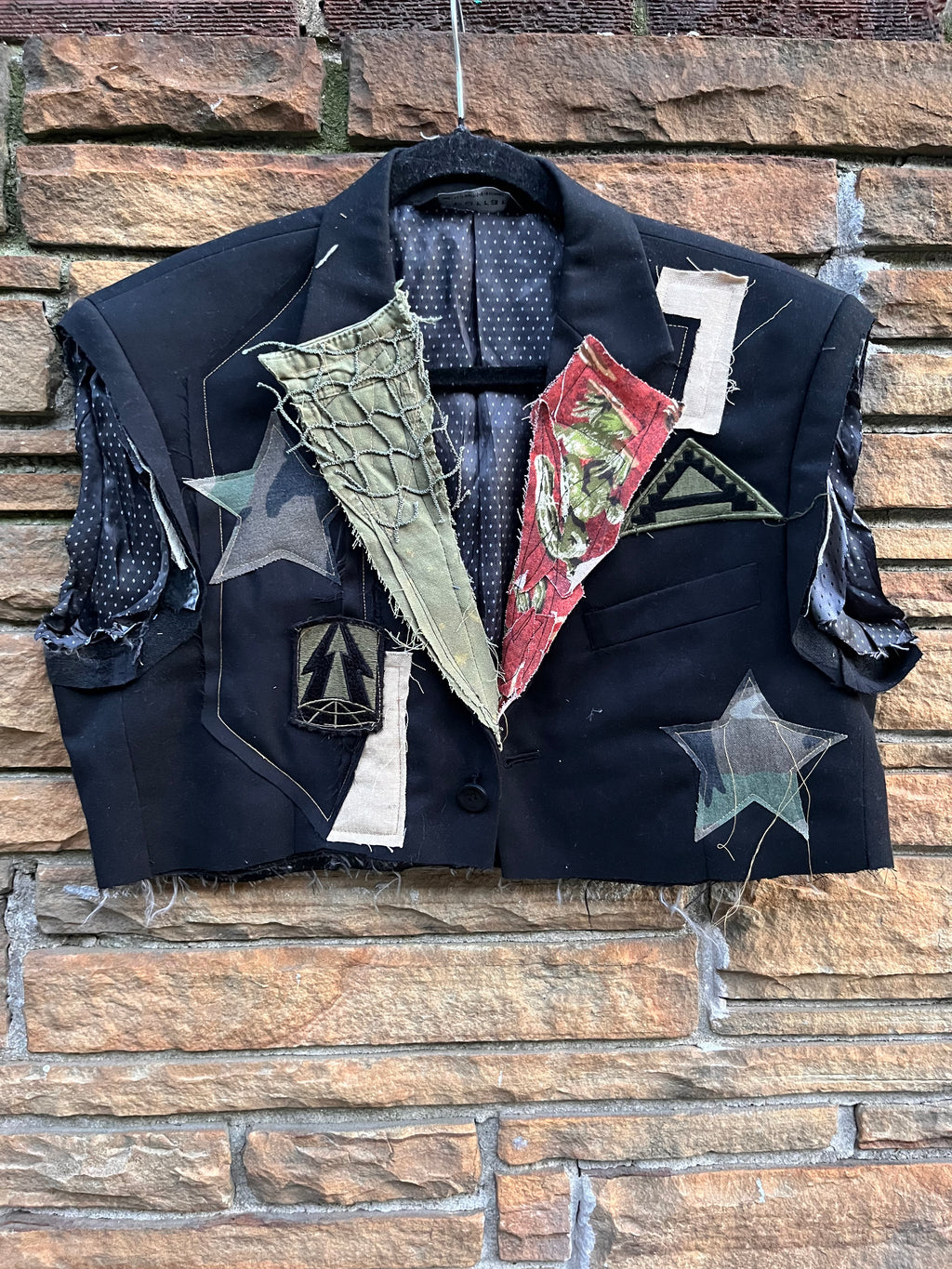 Custom Vintage Crop Army 8 Blazer - The Vault by Sacha