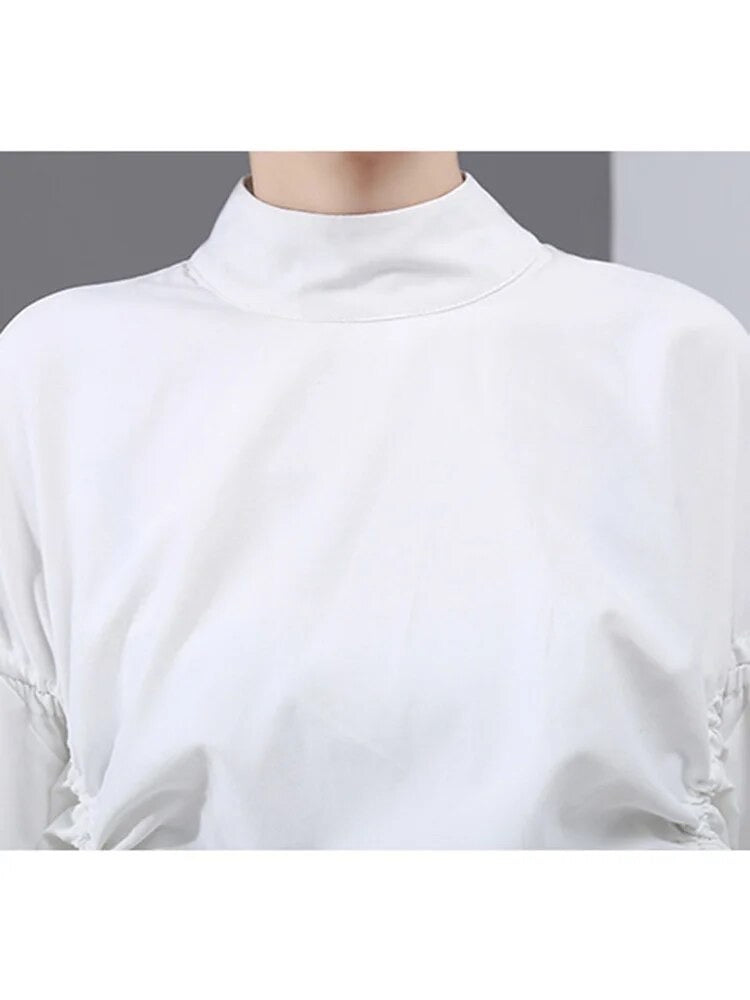 Runched Shirt/Dress White - The Vault by Sacha