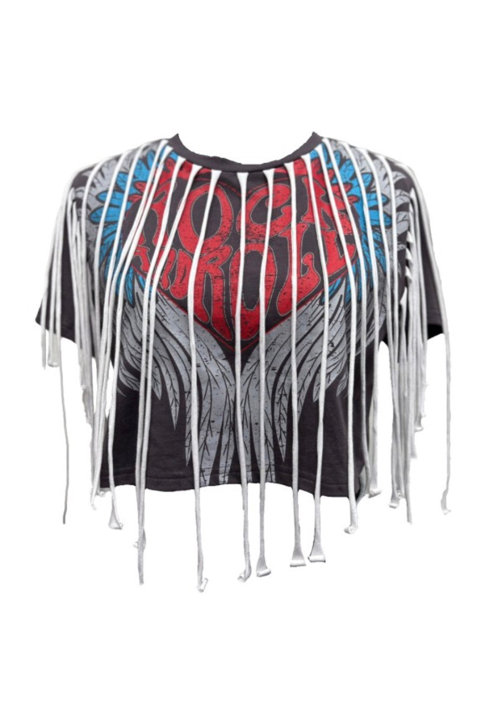 Rebel Wings Fringe Tee - The Vault by Sacha