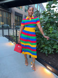 Color Play Knit Two-Piece Set