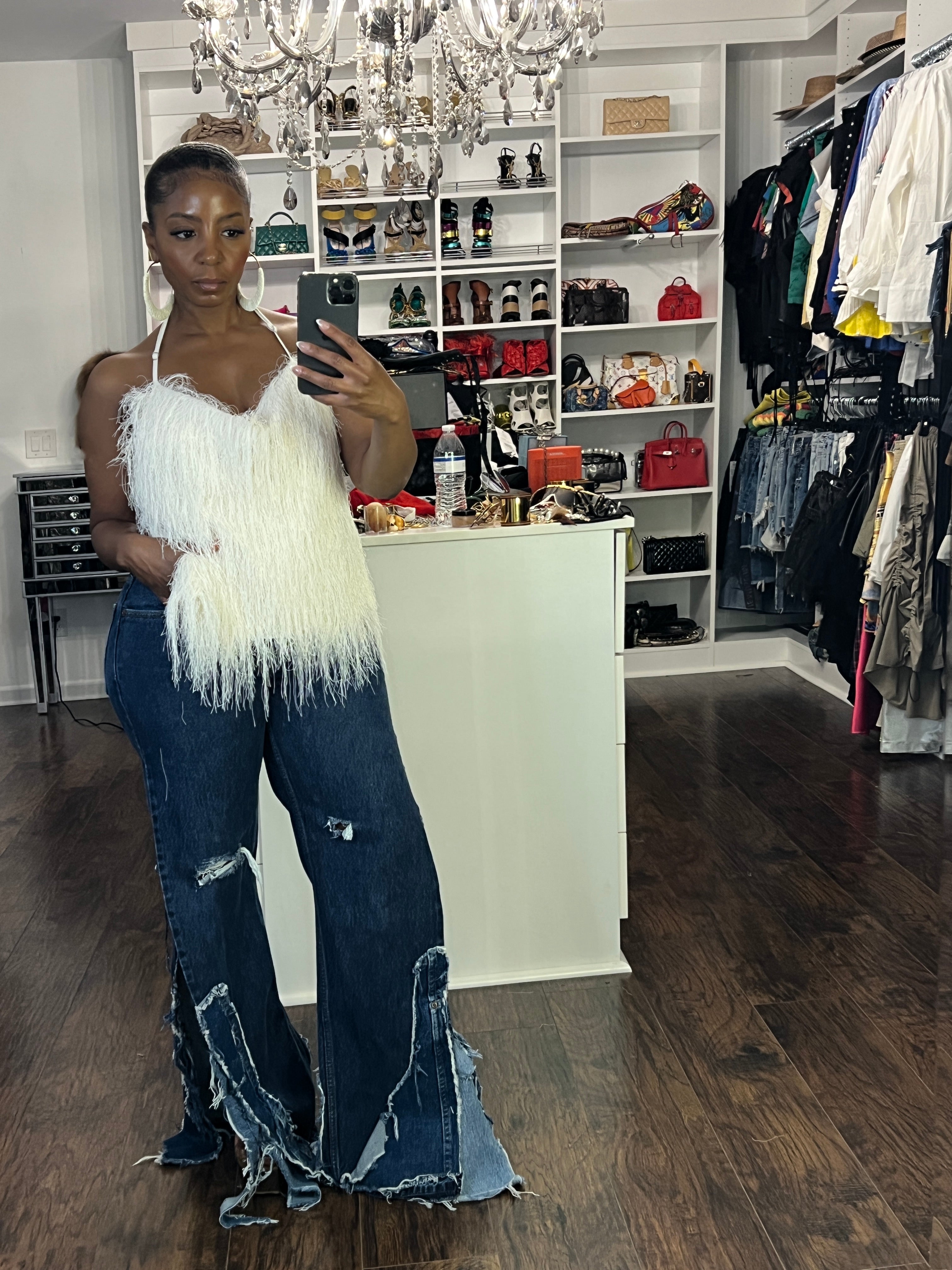 The Showstopper Fringe Halter - The Vault by Sacha