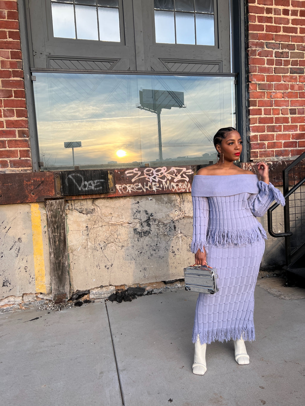 Lavender Fringe Set - The Vault by Sacha