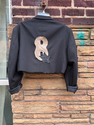 Custom Floral & Plaid Crop Blazer - The Vault by Sacha