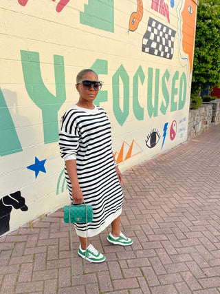 Striped Sweater Dress