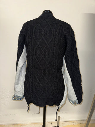 Mixed Media Sweater w. Denim - The Vault by Sacha