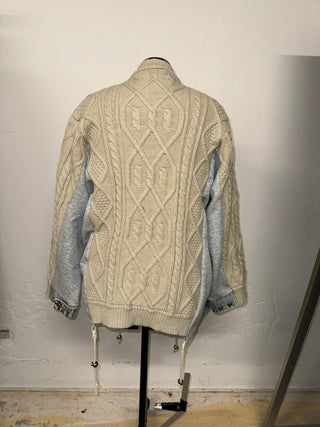 Mixed Media Sweater w. Denim - The Vault by Sacha