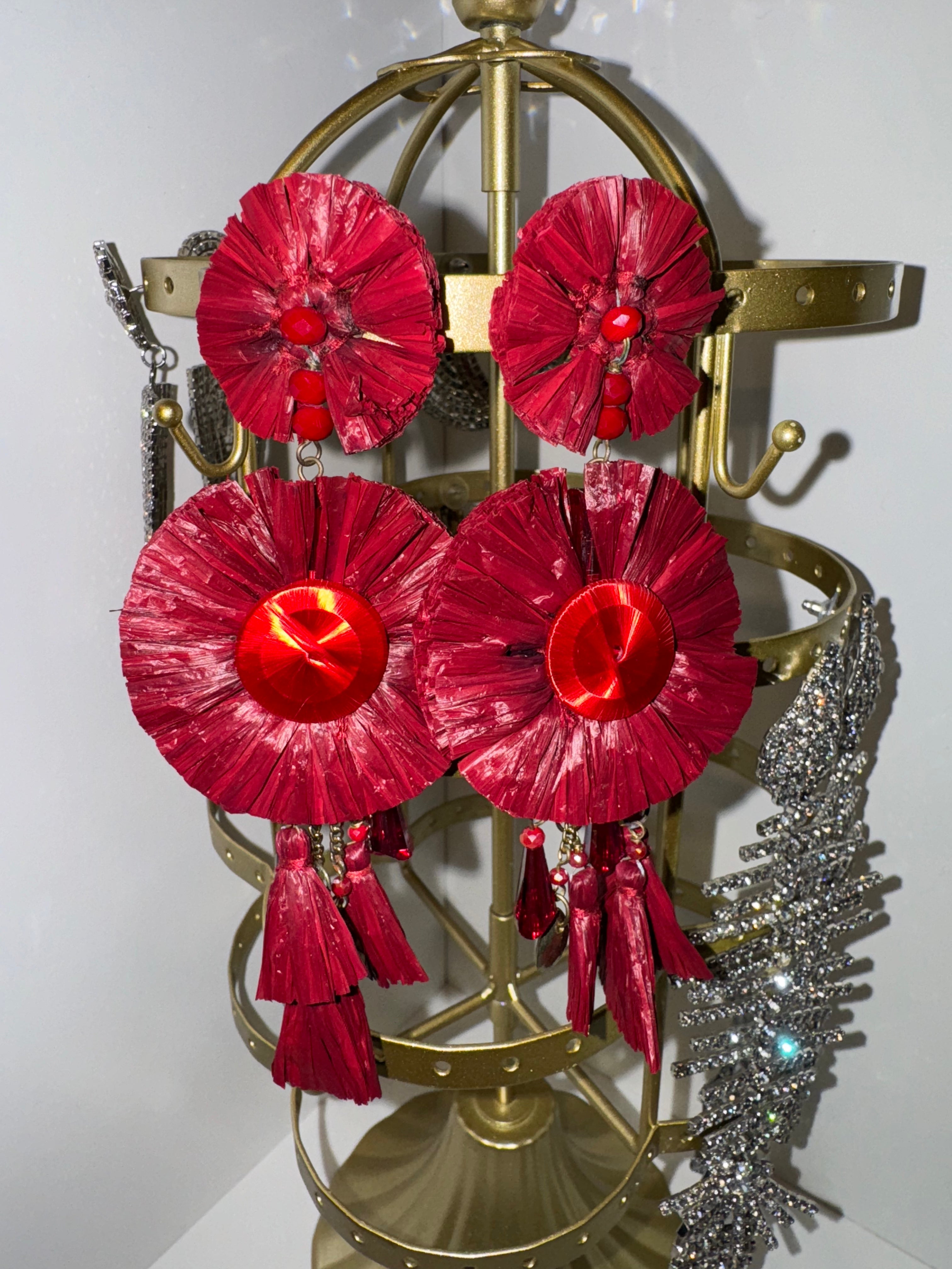 Rouge Flare Earrings - The Vault by Sacha