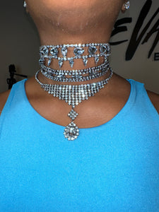 3 Piece Bling Choker