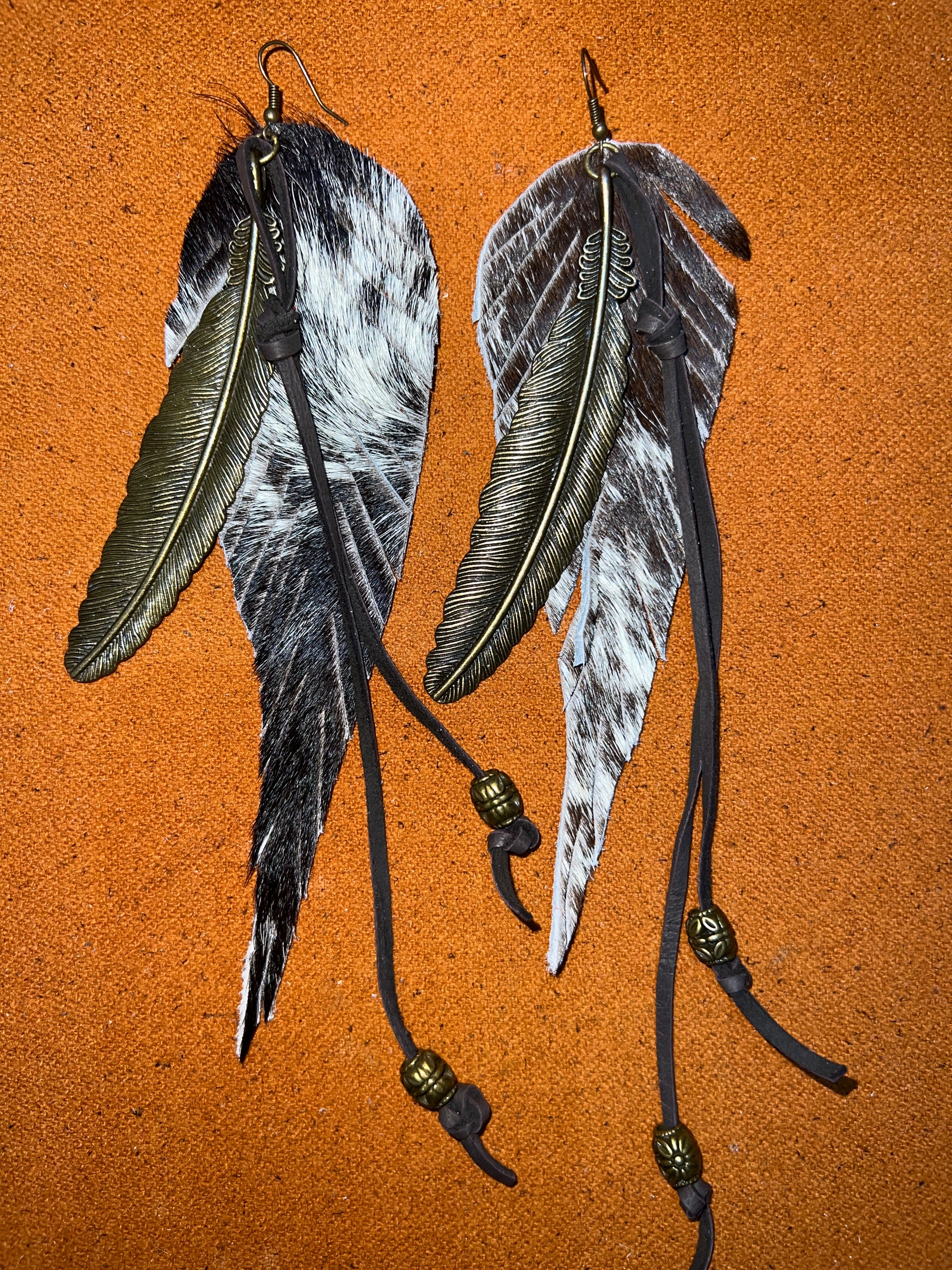 Genuine Leather Pony Hair Earrings - The Vault by Sacha