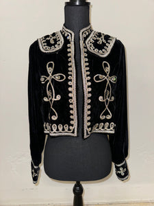 Velvet Crystal Brocade Jacket