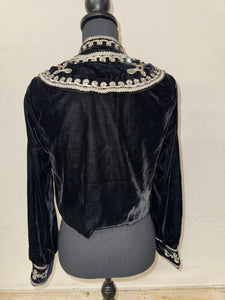 Velvet Crystal Brocade Jacket