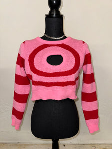 Pink Swirl Open Top/Sweater | FINAL SALE