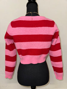 Pink Swirl Open Top/Sweater