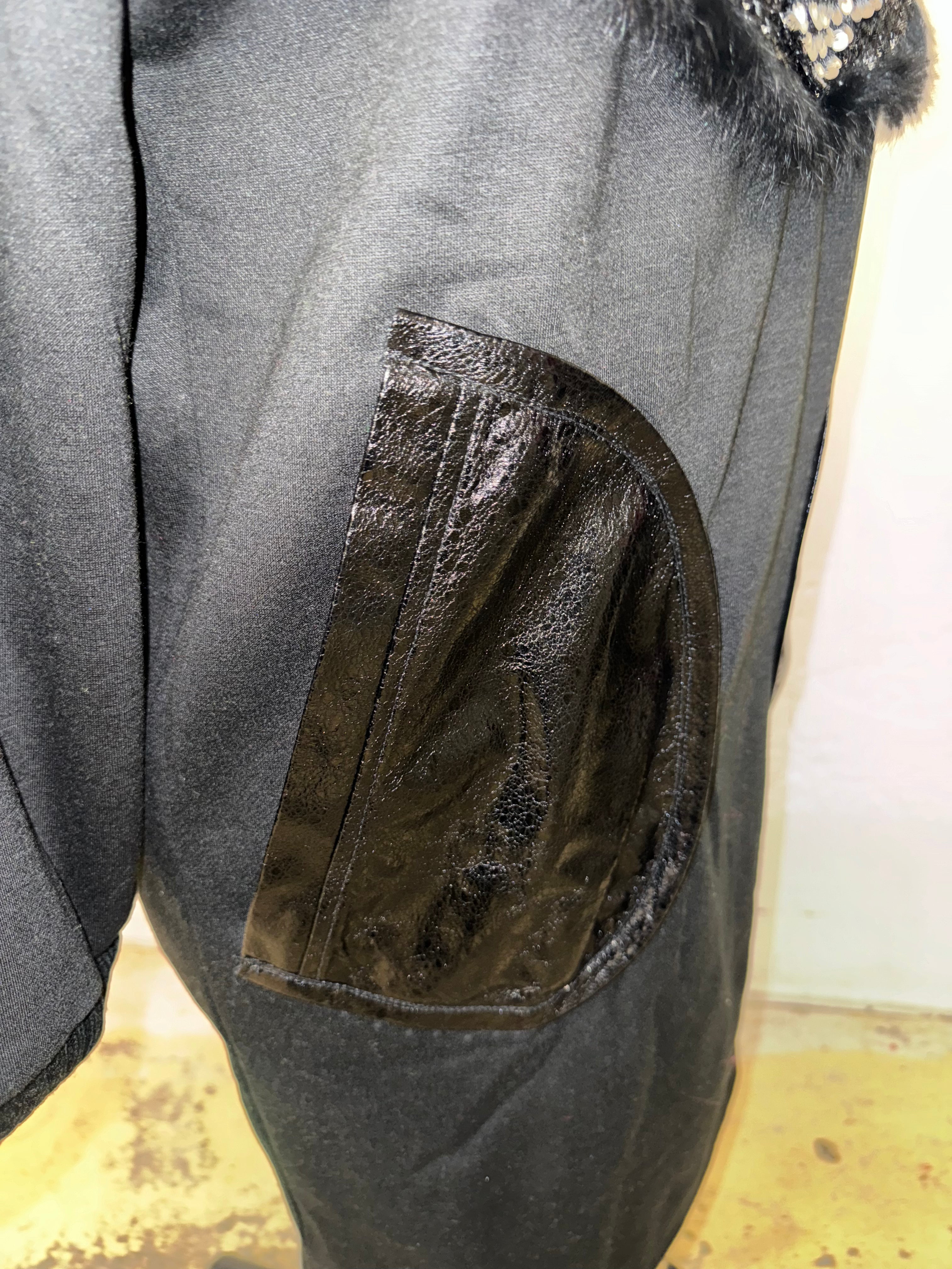 Sequin Leather Pocket Sweater Dress | FINAL SALE