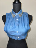 Half Embellished Collar Top | FINAL SALE - The Vault by Sacha