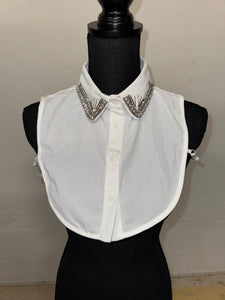 Half Embellished Collar Top | FINAL SALE