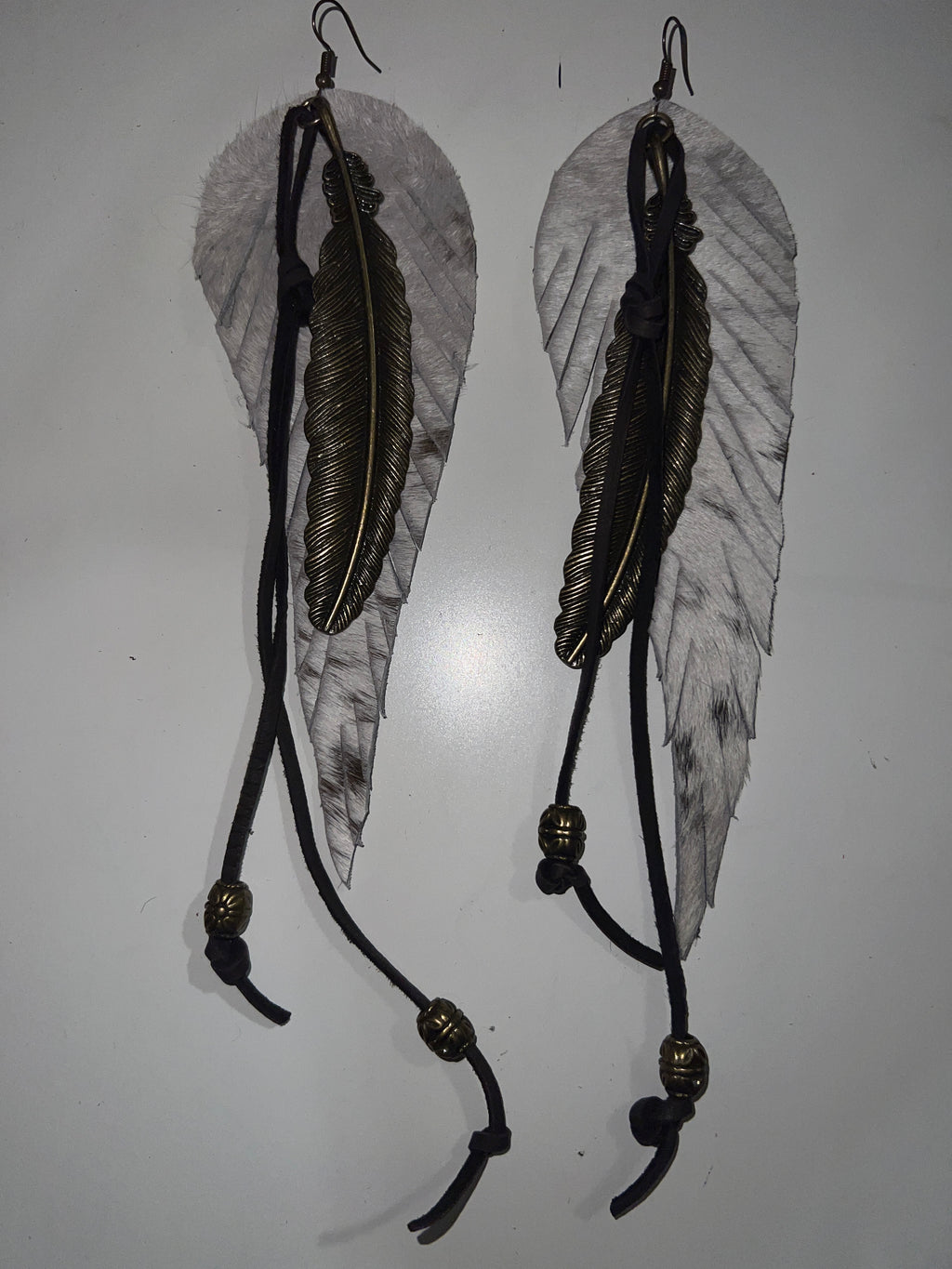 Genuine Leather Pony Hair Earrings - The Vault by Sacha