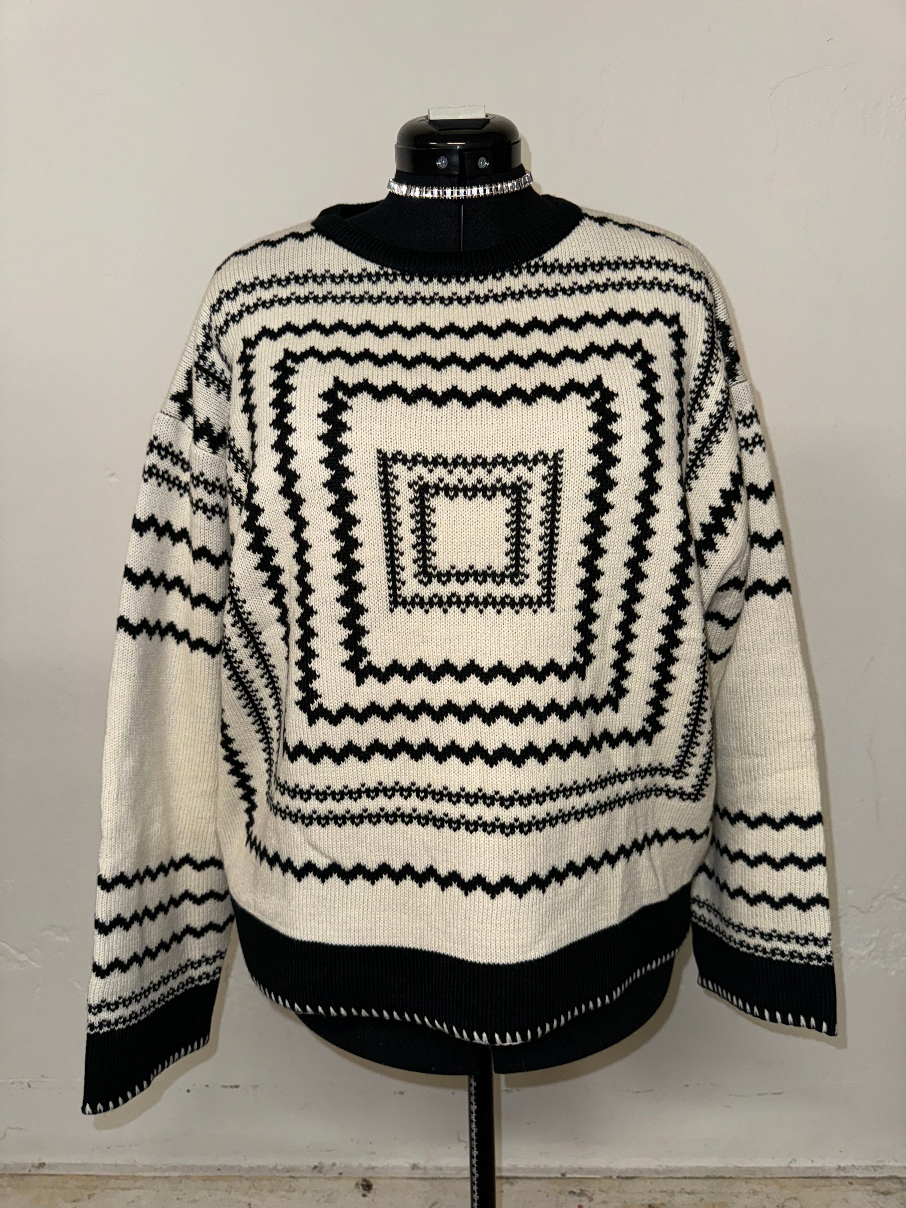 Square Maze Sweater