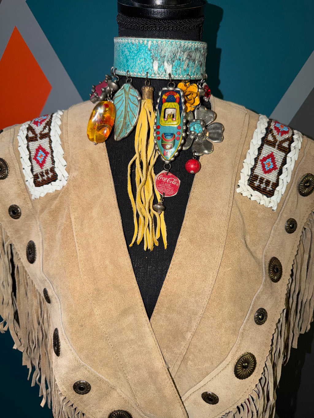 Wild West One-of-a-Kind Fringe Poncho