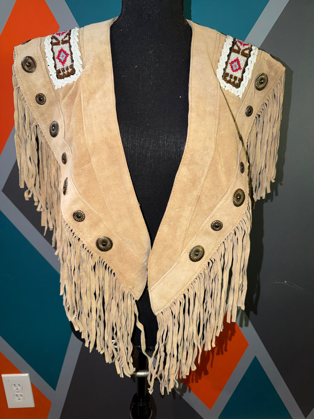 Wild West One-of-a-Kind Fringe Poncho