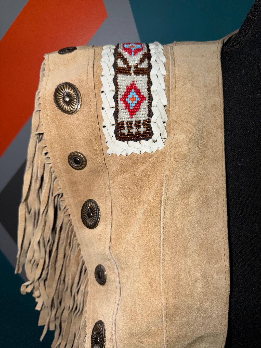 Wild West One-of-a-Kind Fringe Poncho