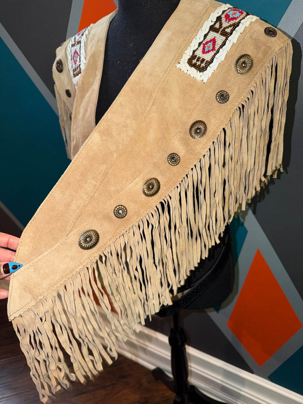 Wild West One-of-a-Kind Fringe Poncho