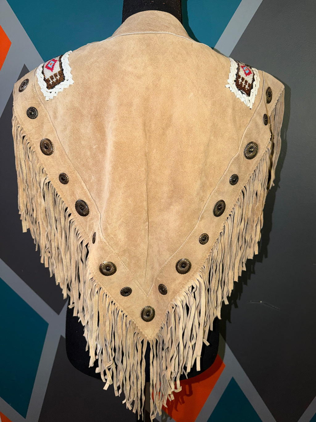 Wild West One-of-a-Kind Fringe Poncho