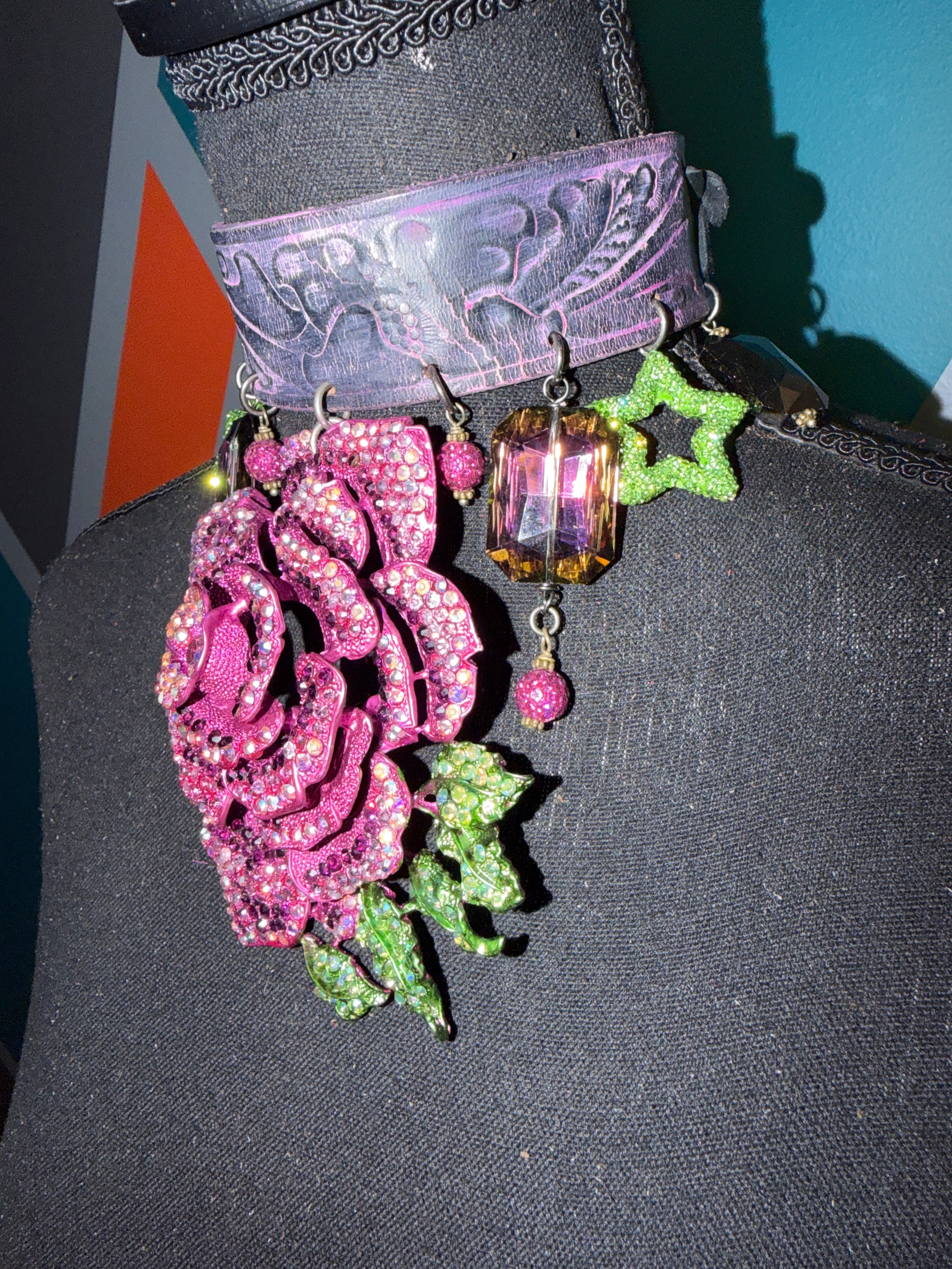 Midnight Bloom Choker