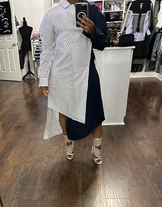 Striped Shirt Dress - The Vault by Sacha