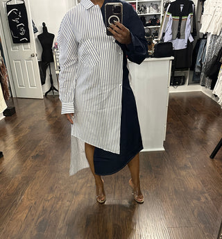 Striped Shirt Dress - The Vault by Sacha
