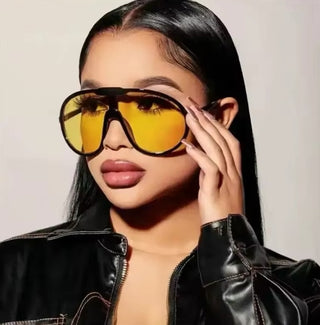 Yellow Aviator Sunglasses - The Vault by Sacha