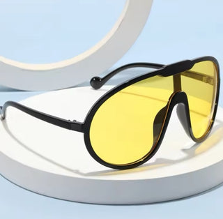 Yellow Aviator Sunglasses - The Vault by Sacha