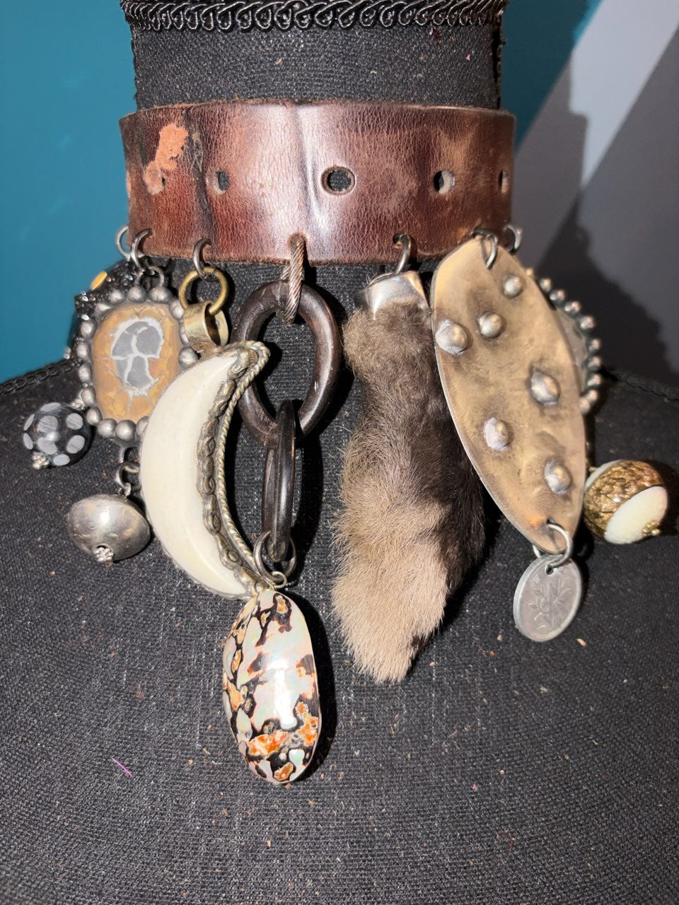 Into the Wild Handmade Leather Choker - The Vault by Sacha