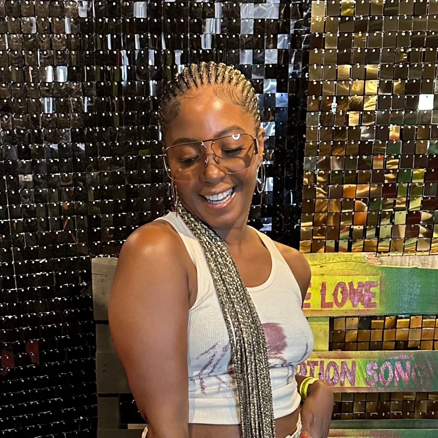 Aviator sunglasses | Orange, Clear, Blue - The Vault by Sacha