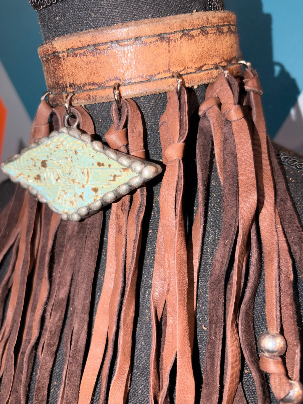 Desert Rain Handmade Leather Choker - The Vault by Sacha
