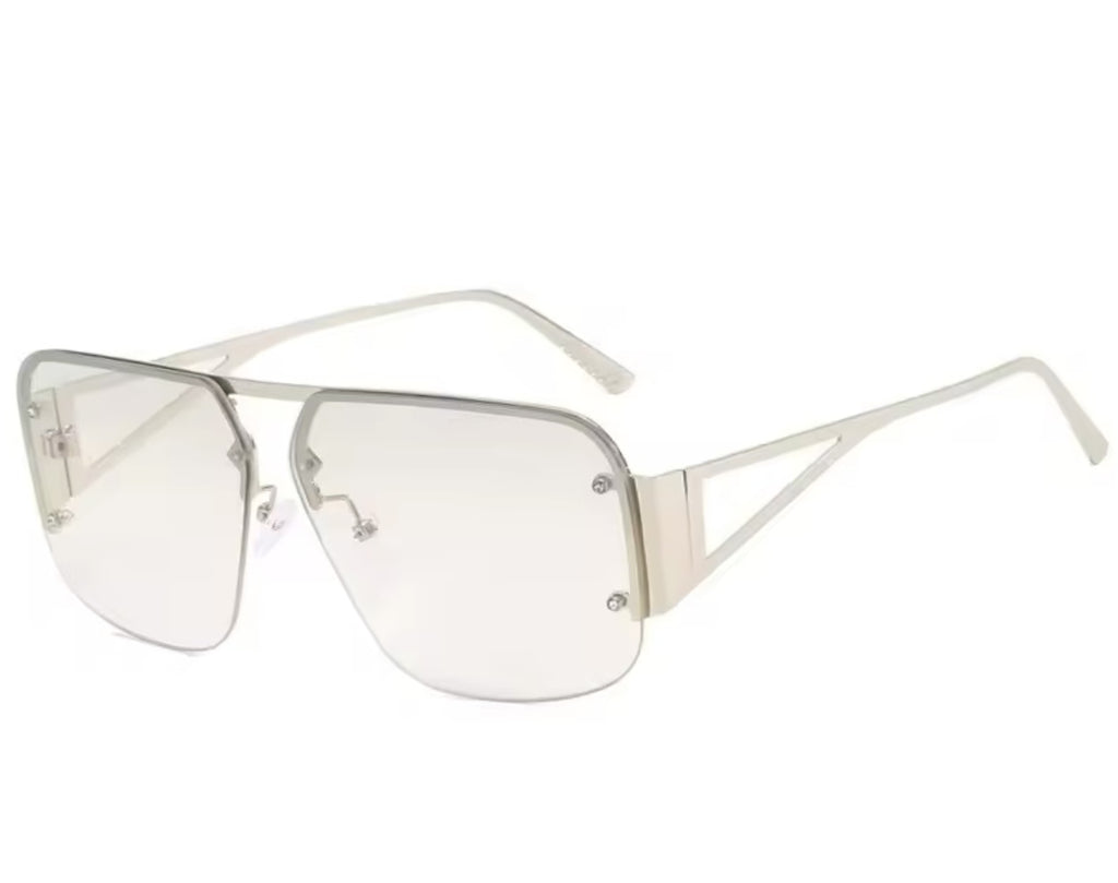 Aviator sunglasses | Orange, Clear, Blue - The Vault by Sacha