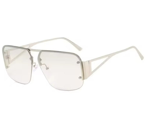 Aviator sunglasses | Orange, Clear, Blue - The Vault by Sacha