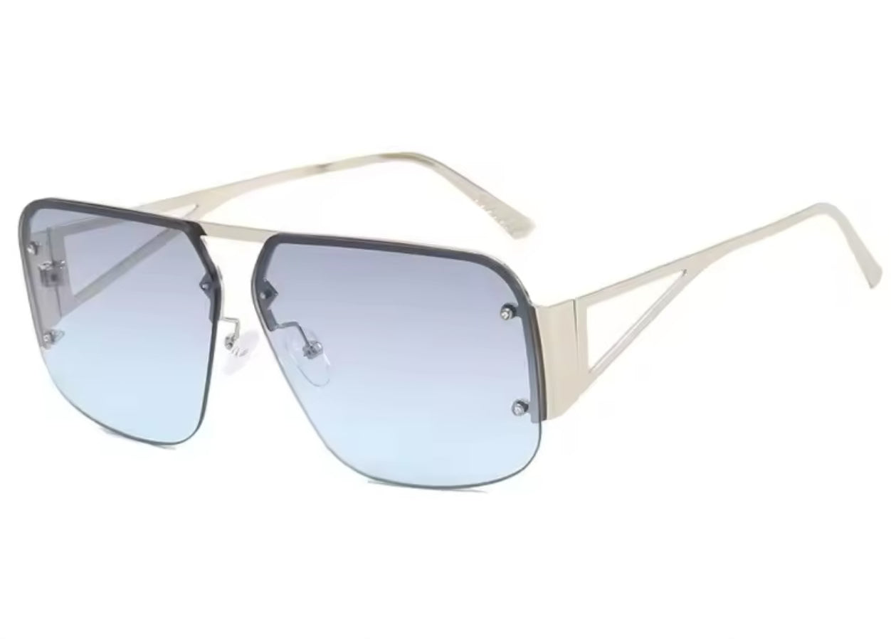 Aviator sunglasses | Orange, Clear, Blue - The Vault by Sacha