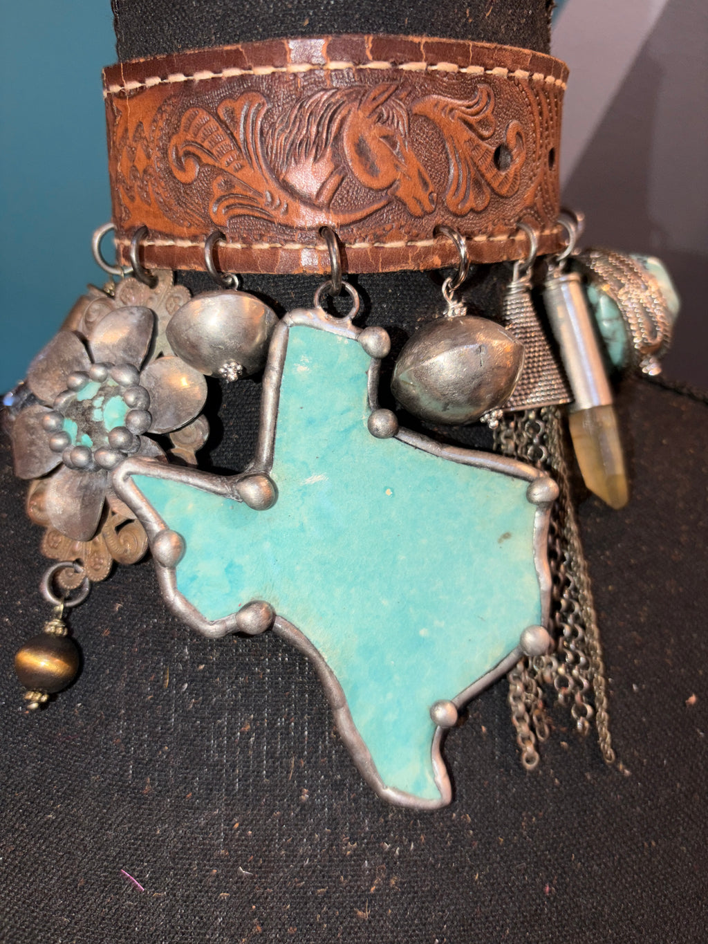 Home State Handmade Leather Choker - The Vault by Sacha