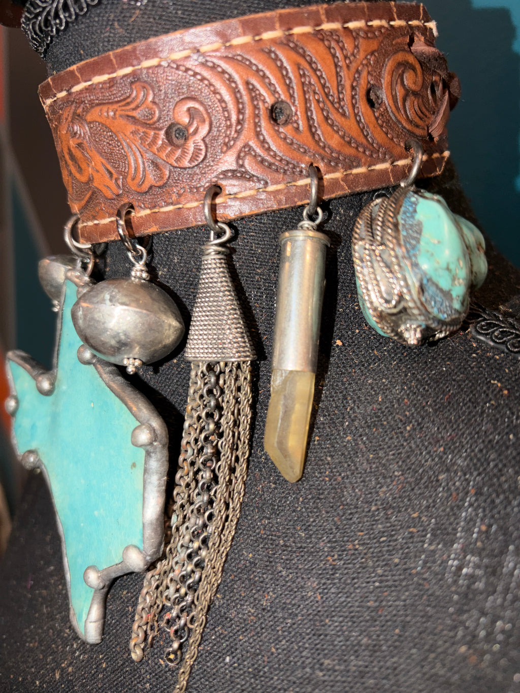 Home State Handmade Leather Choker - The Vault by Sacha