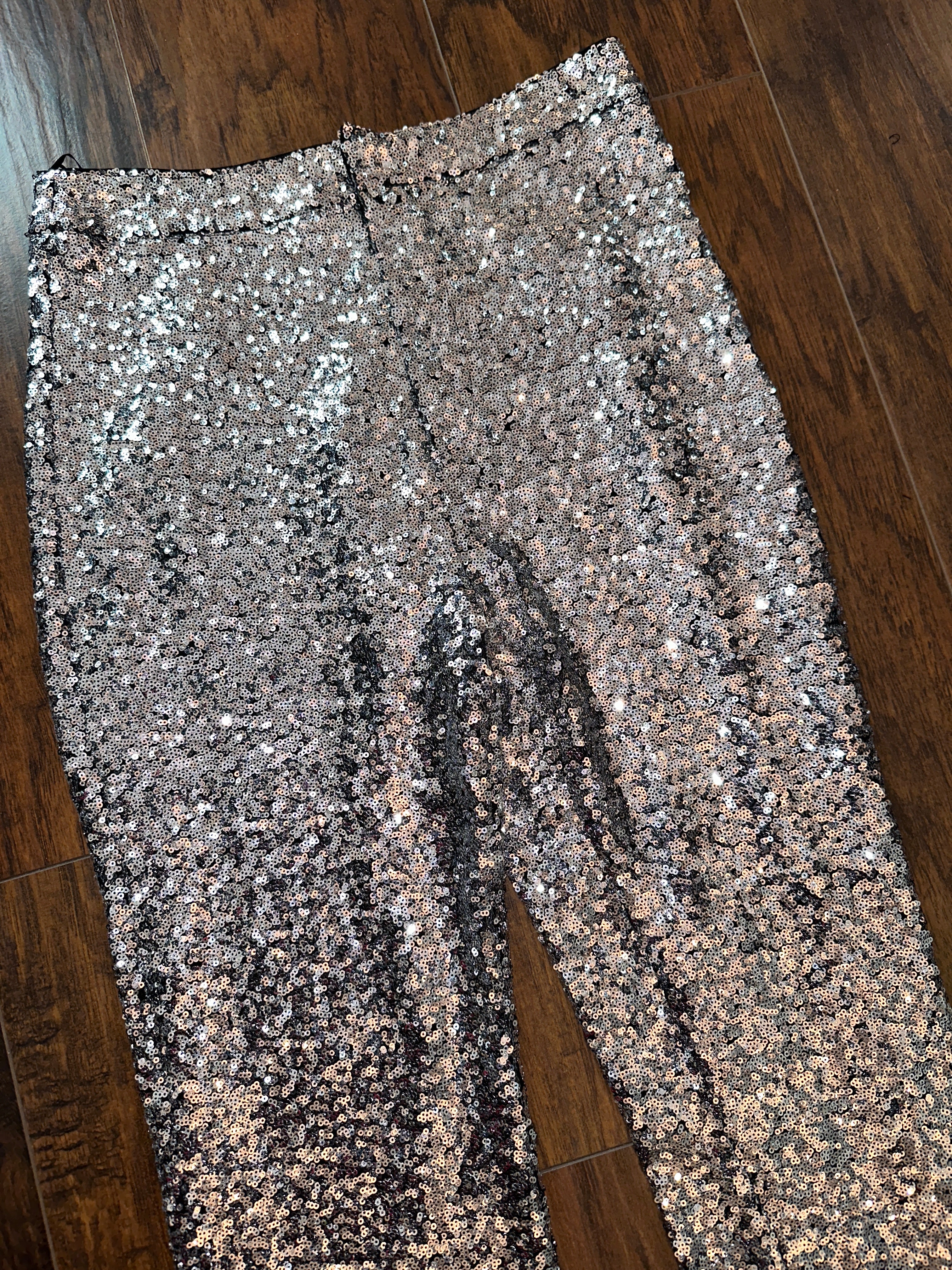 Sequin flare pants