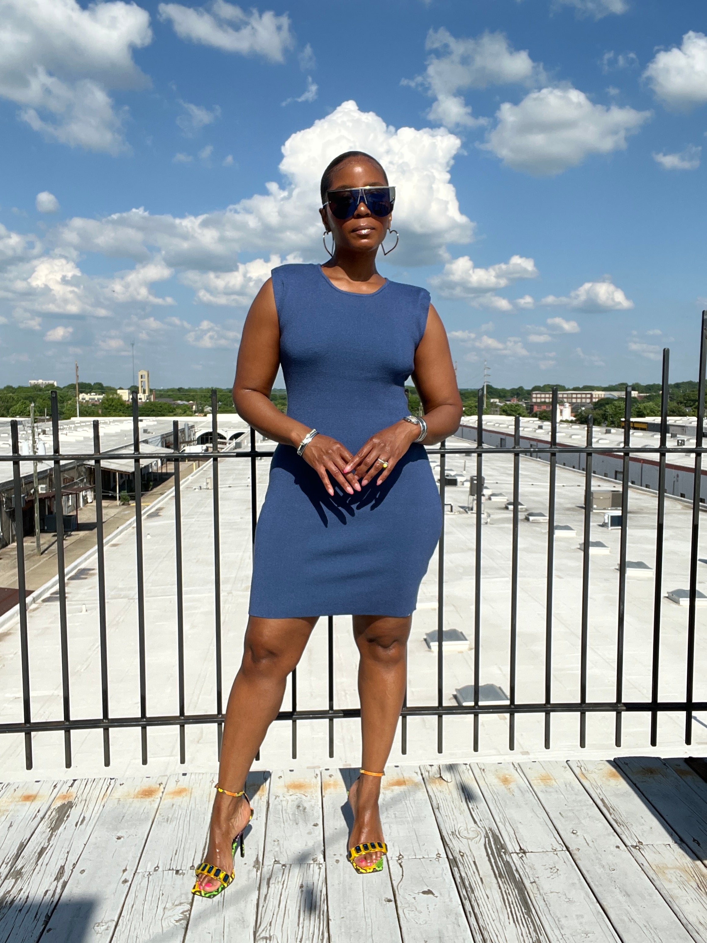 Dark Sapphire Knit Dress - The Vault by Sacha