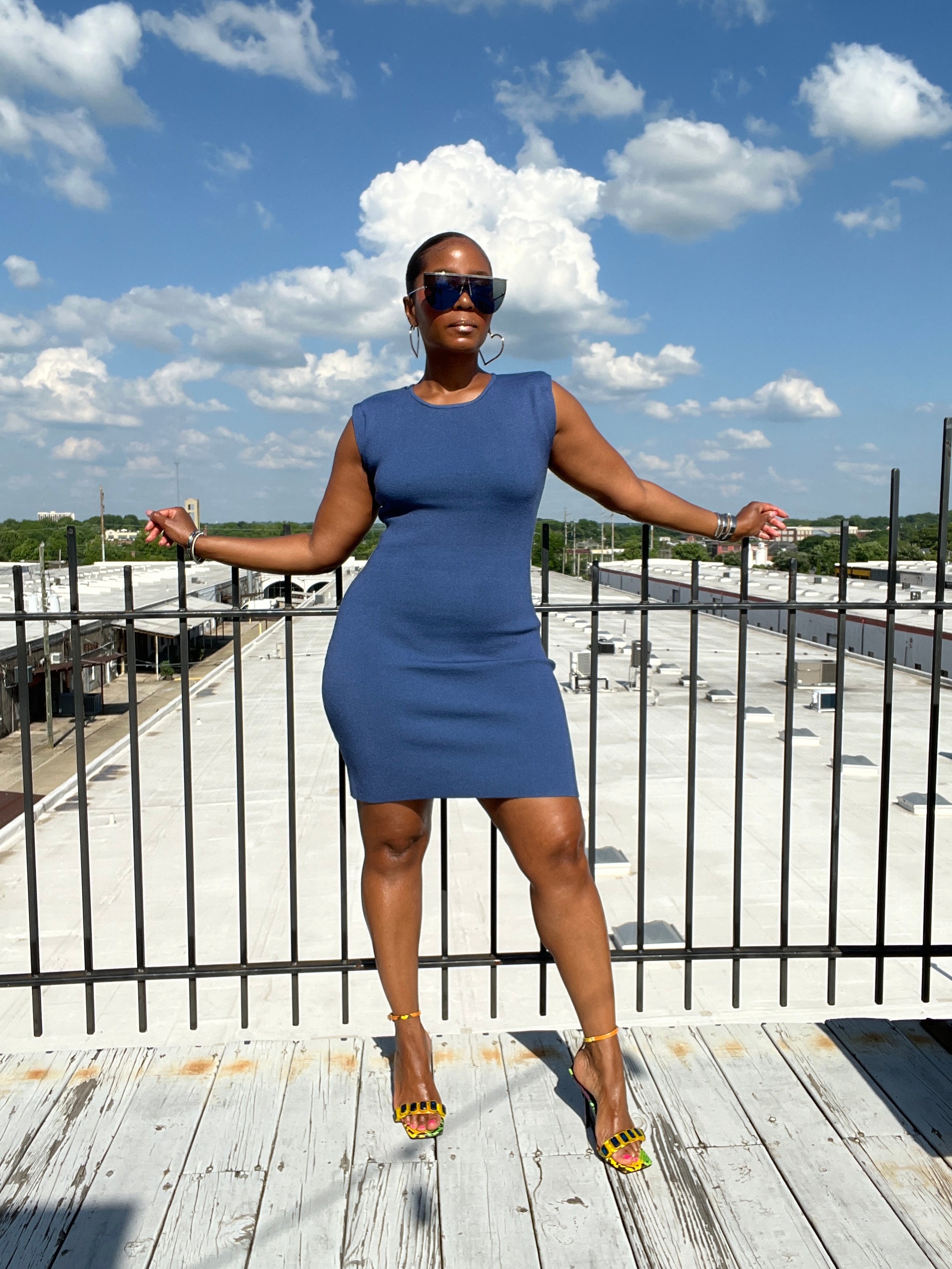 Dark Sapphire Knit Dress - The Vault by Sacha