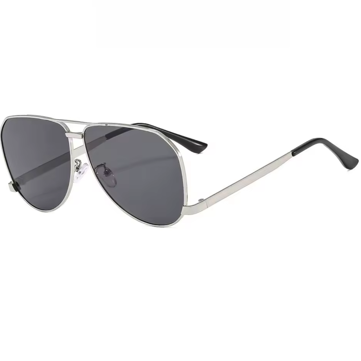 Inverted Aviator Frame Silver - The Vault by Sacha