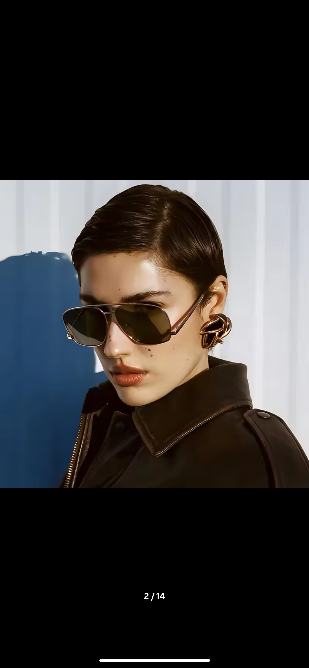 Inverted Aviator Frame Gold - The Vault by Sacha